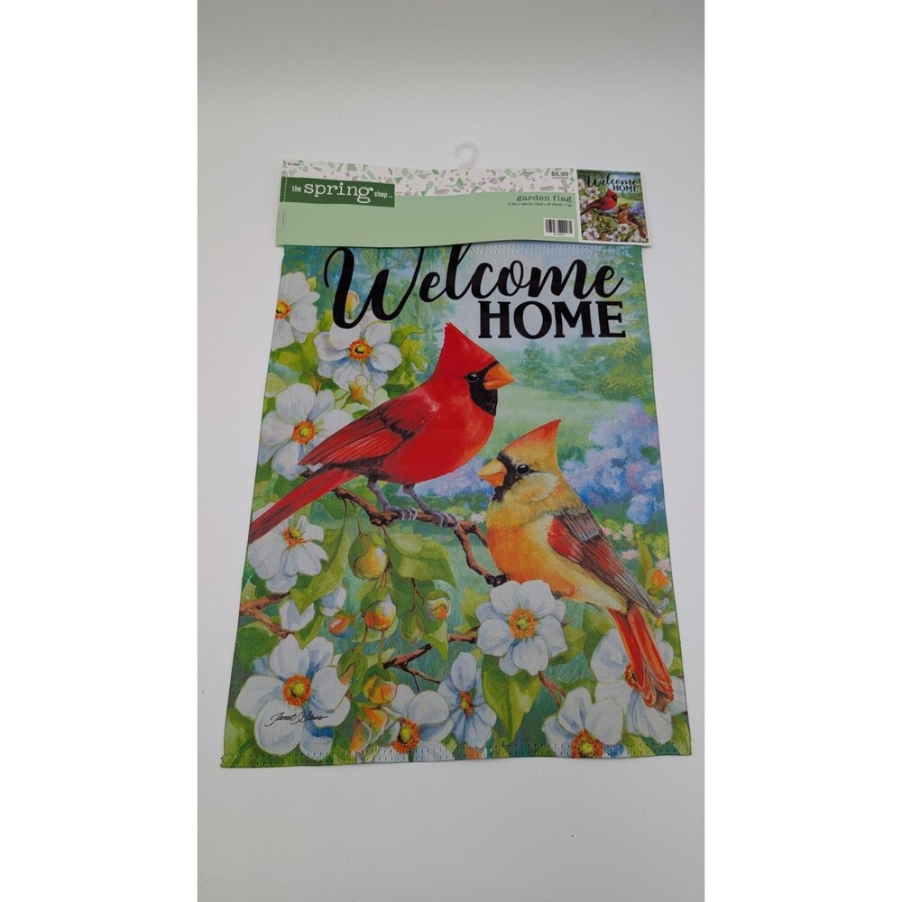 Spring Shop Welcome Home Cardinals 12.5x18" Garden Flag HL9194397
